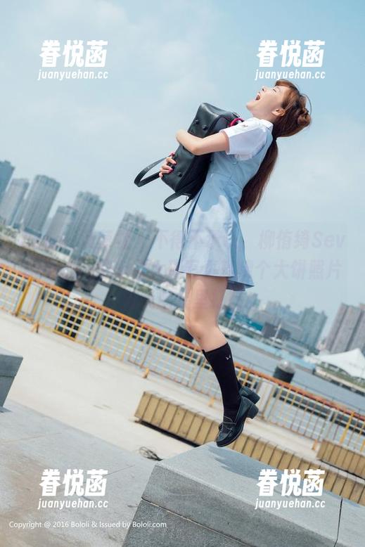 BoLoli菠萝社 - 不得不承认，柳侑绮Sevenbaby的七宝大理写真就像个大饼照片，在我脑袋里打转。