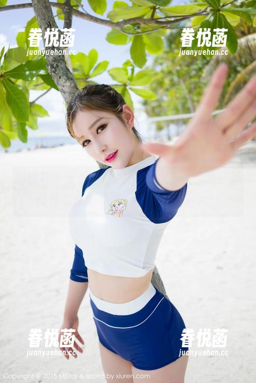 魅妍社 - 王婉悠Queen的水手服合集，画面转给你的桌面，让它也聊聊天！